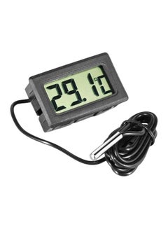 مقياس حرارة رقمي للثلاجة مزود بشاشة LCD B07MX22L3W أسود