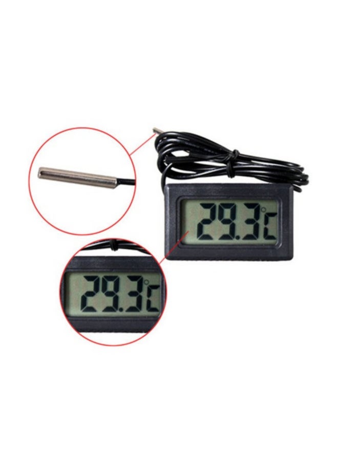 بيوينتي - مقياس حرارة رقمي للثلاجة مزود بشاشة LCD B07MX22L3W أسود - Image 1