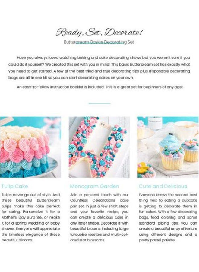 Beauenty Cake Decorating Piping Nozzle Silver 3.7x3.1cm - Image 3