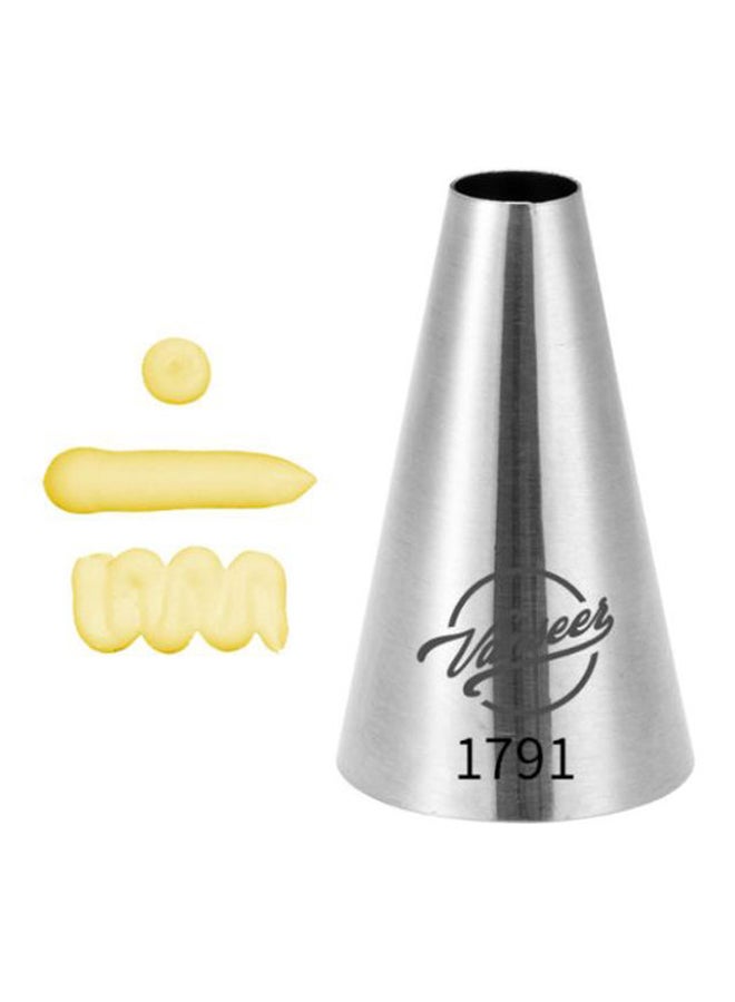 بيوينتي قمع مع أنبوب لتزيين الكيك فضي 5سم - Image 2