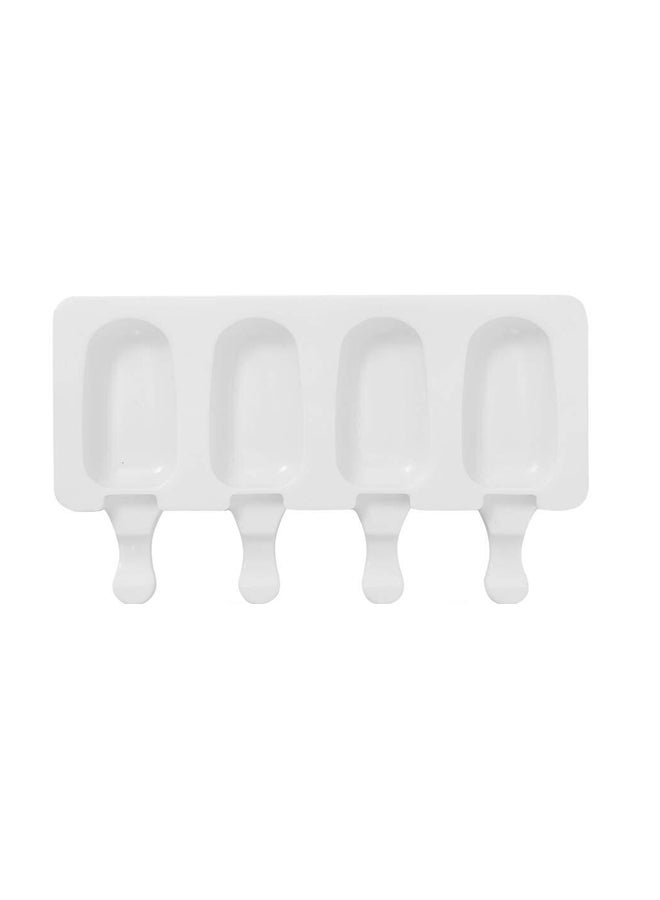 Beauenty 4 Cell Silicone Frozen Ice Cream Mold White - Image 2