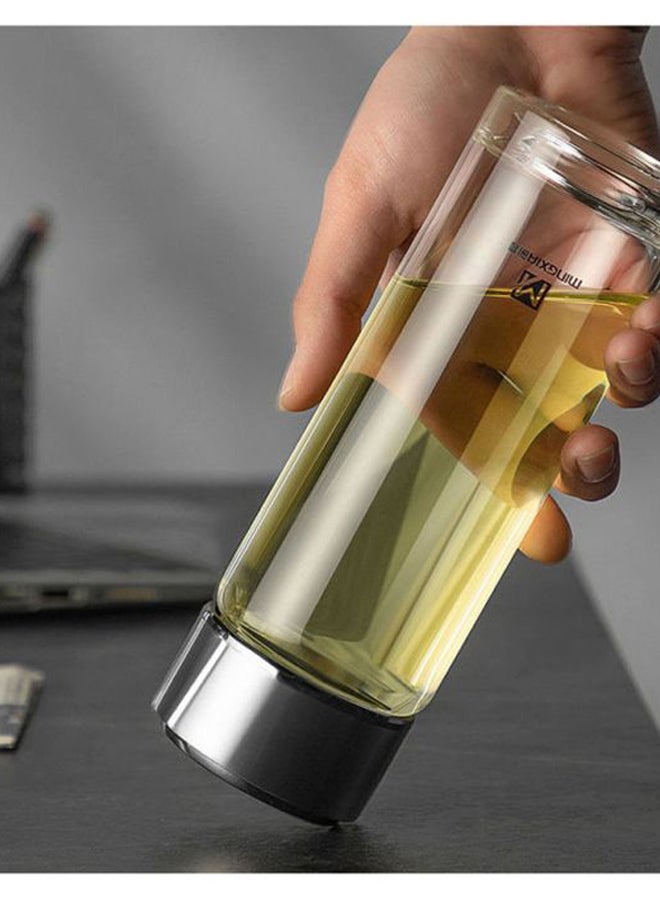 Beauenty Single Layer Portable Water Bottle Silver/Clear - Image 5