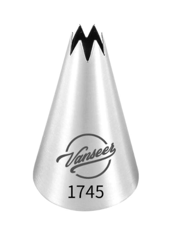 Beauenty Cake Decorating Piping Nozzle Silver/Black 5cm - Image 1