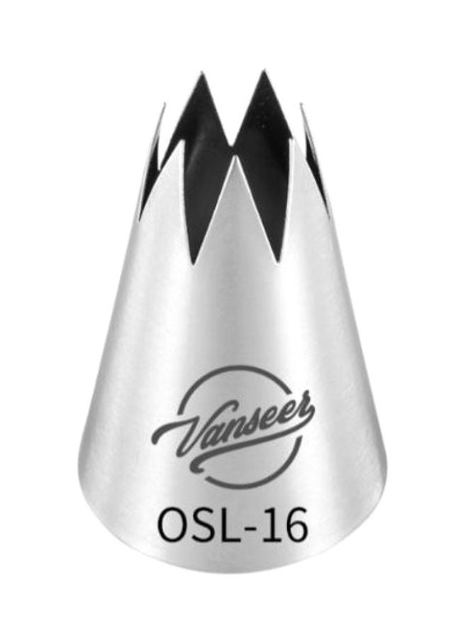 Beauenty Cake Decorating Piping Nozzle Silver 5cm - Image 1