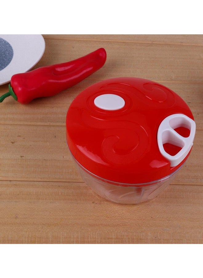 4-Piece Multifunction Food Chopper Multicolour