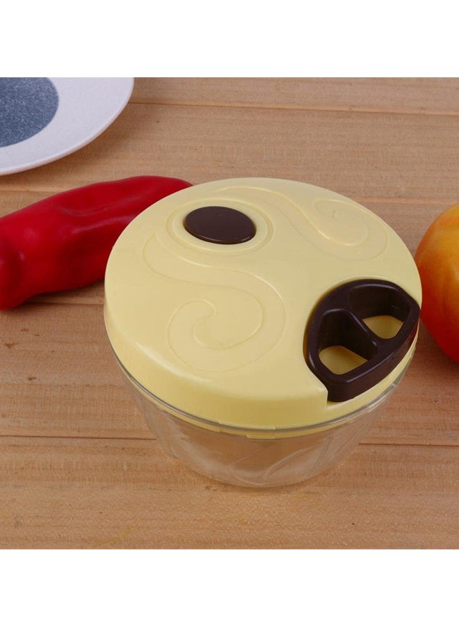 4-Piece Multifunction Food Chopper Multicolour