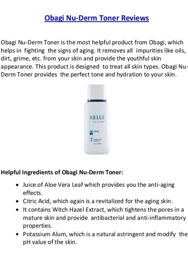 أوباجي تونر نو ديرم للوجه 198ملليلتر - Image 4