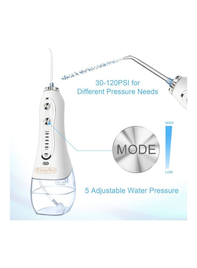 إيزي سو جهاز كهربائي مضاد للماء لتنظيف الأسنان بالماء أبيض - Image 3