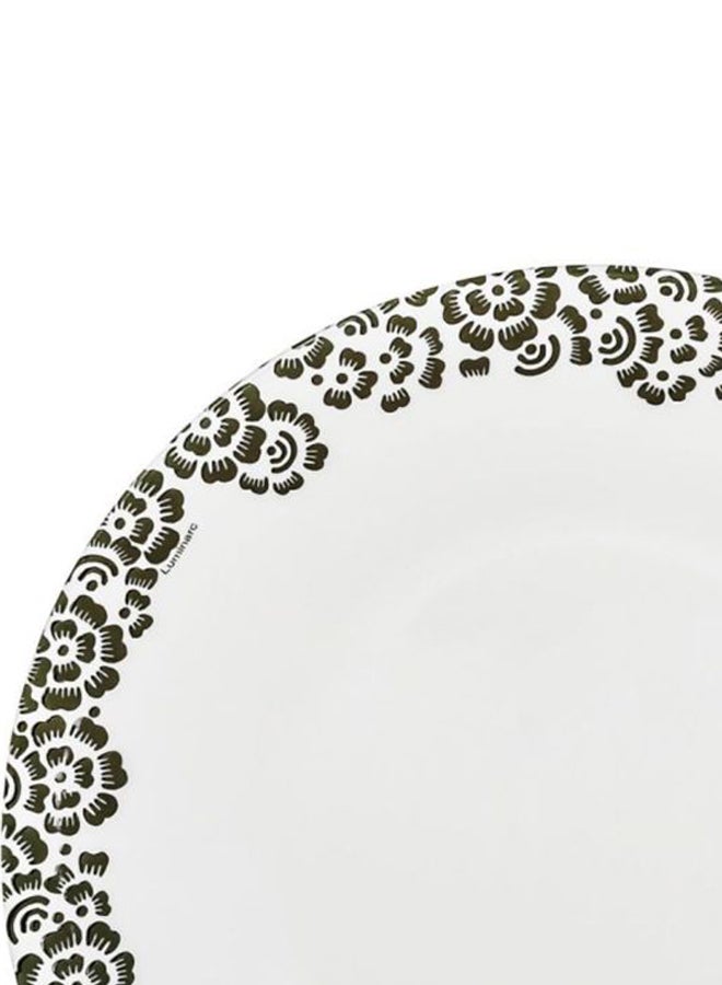 Luminarc - Essence Matiz Soup Plate White/Black 22.5cm - Image 1
