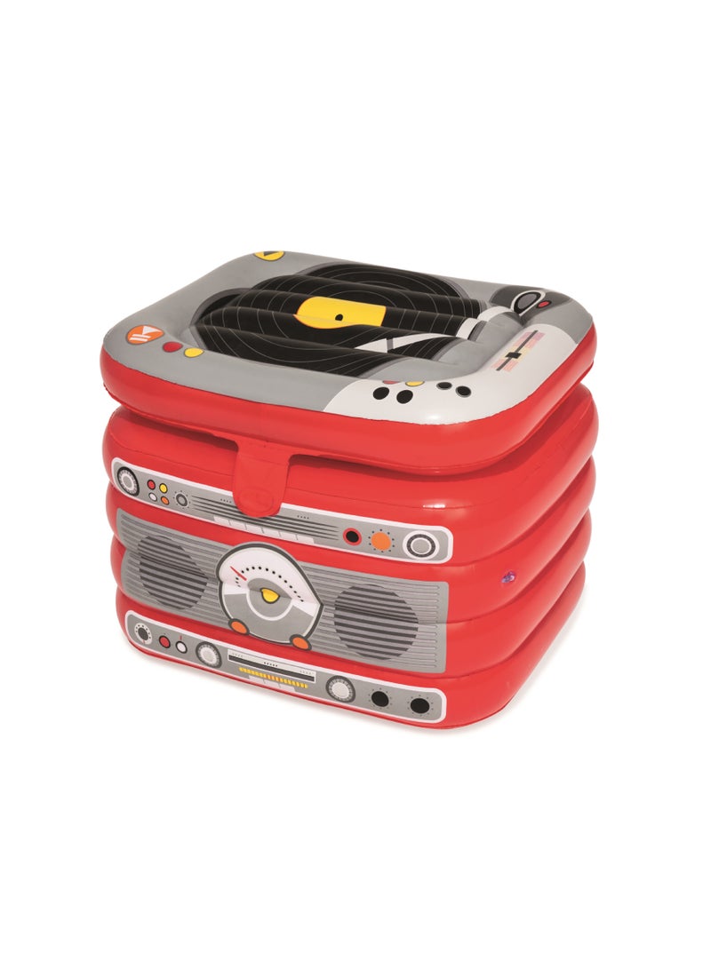 Bestway Float'n Fashion Inflatable Portable Authentic Detailing Foldable Party Turntable Cooler 61x53cm 61x53cm  - Image 3