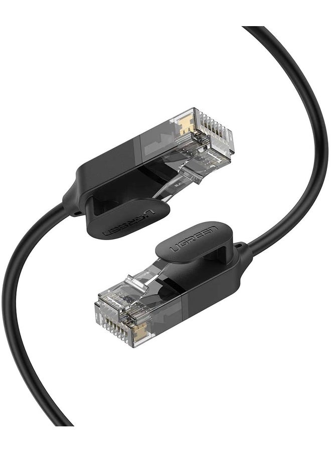 Ugreen - Ethernet Cable 3M High Speed 10Gbps CAT6a Ultra Slim LAN RJ45 Network Cord Gigabit Lead Compatible with PS5/PS4 Xbox One/Series WiFi Box Smart TV Modem Router Black - Image 1