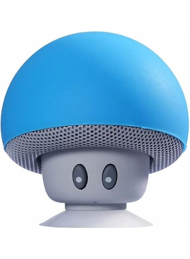 Small Mushroom Shape Bluetooth Speaker Blue/Grey
