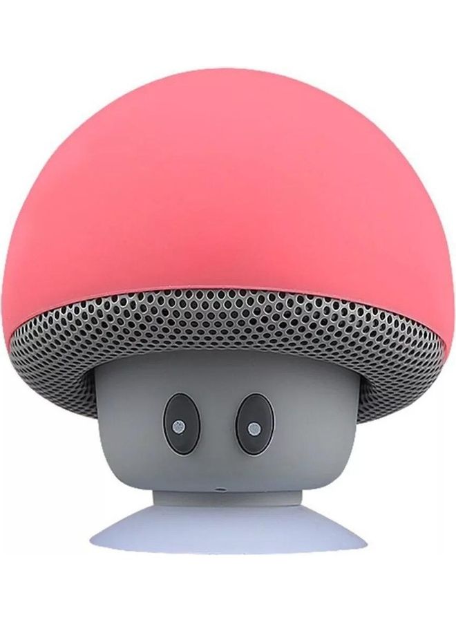 Small Mushroom Shape Bluetooth Speaker Orange/Grey - Image 1