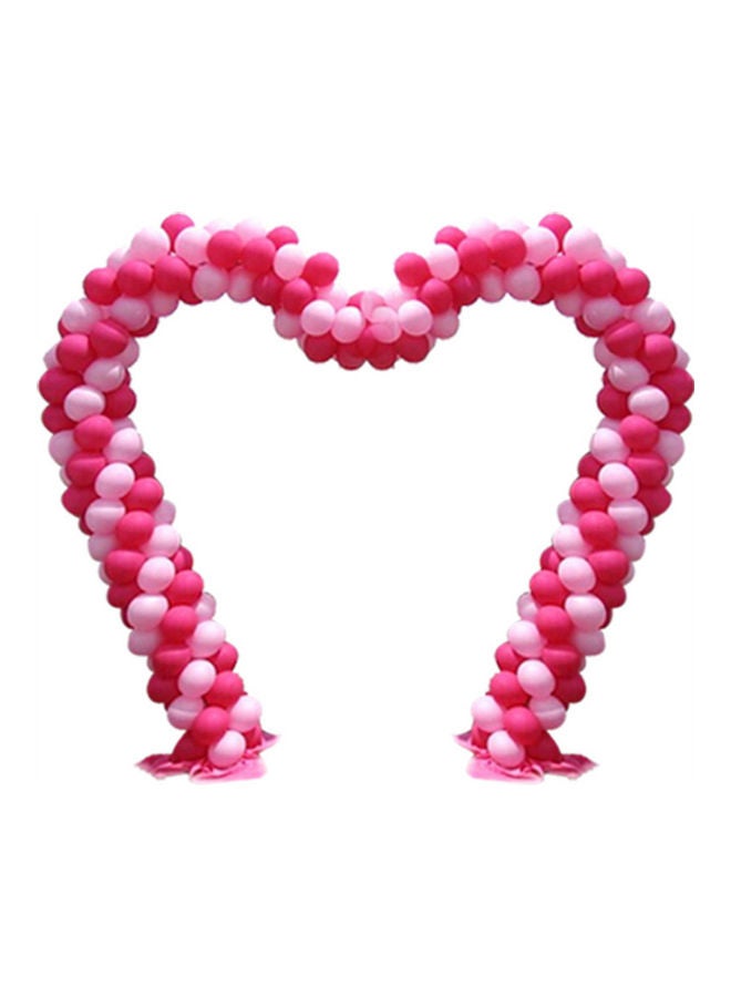 Heart-shaped Balloon Arch Holder With Frame Base And Pole Without Balloons  - Image 2