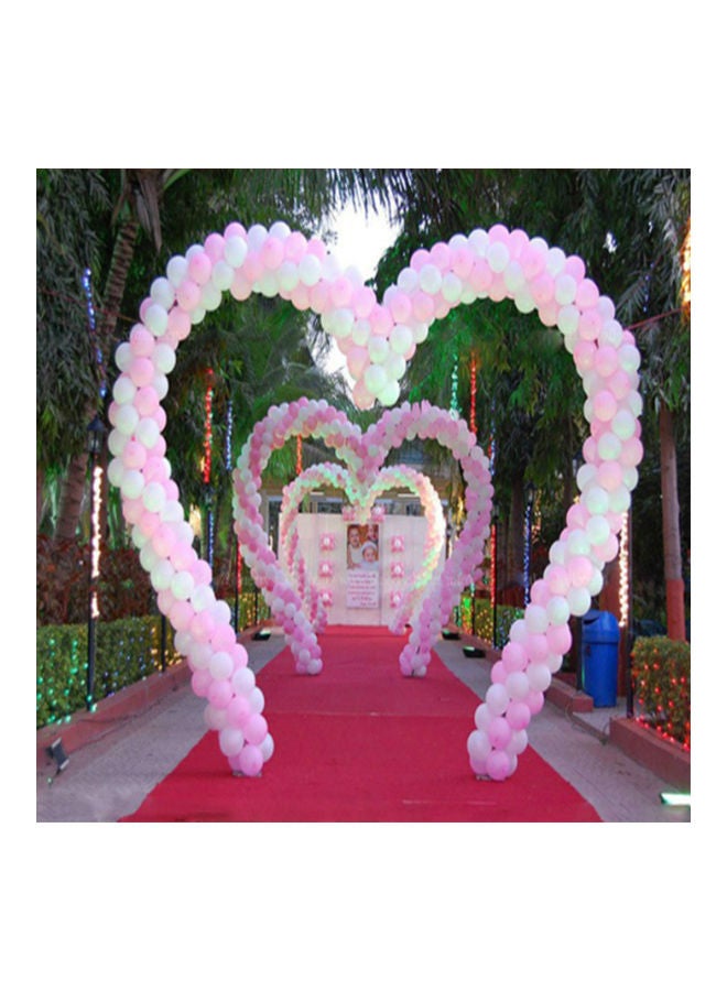 Heart-shaped Balloon Arch Holder With Frame Base And Pole Without Balloons  - Image 3