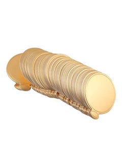 S-Color 100-Piece Golden Cardboard Cake Base Gold 9cm  - Image 1