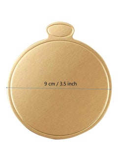 S-Color 100-Piece Golden Cardboard Cake Base Gold 9cm  - Image 4