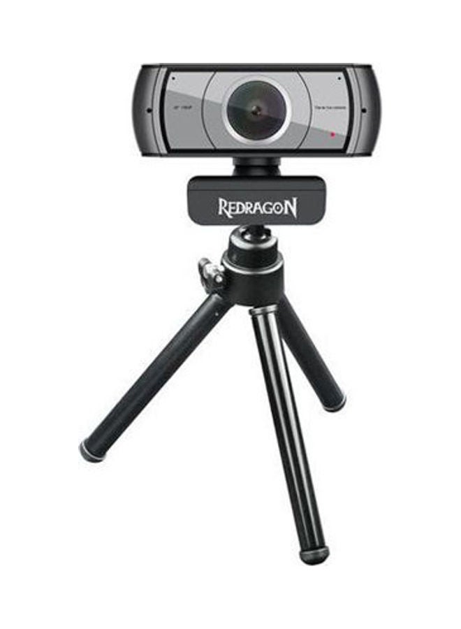REDRAGON USB WEBCAM GW900 Black  - Image 1