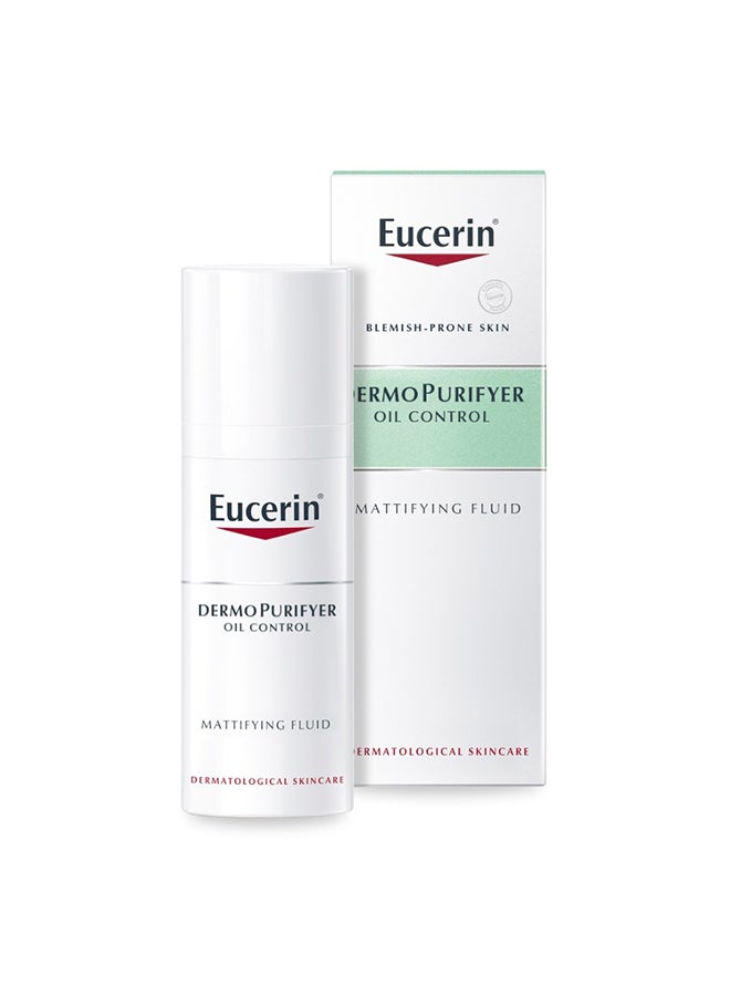 Eucerin - Dermopurifyer Mattifying Fluid White 50ml - Image 1
