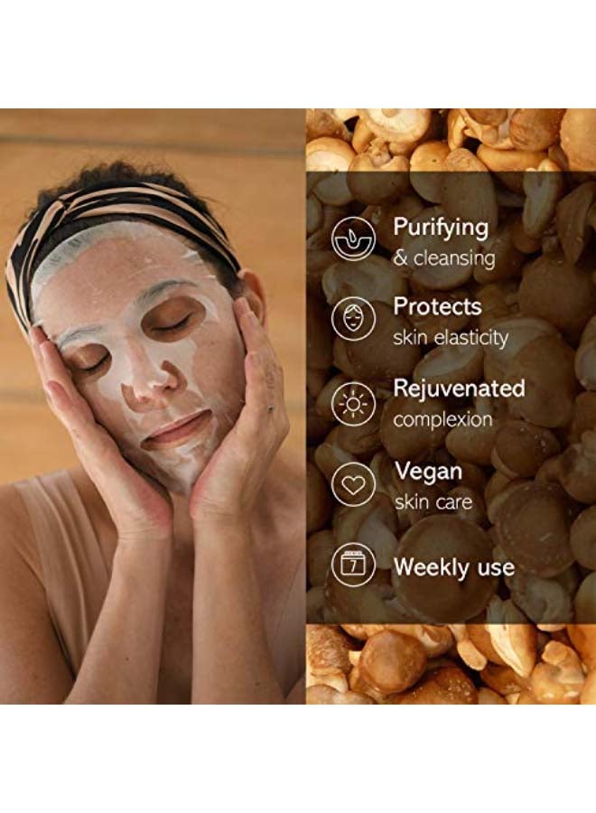 EARTH KISS Super Naturals Kombucha & Shiitake Purifying Sheet Mask 10grams  - Image 3