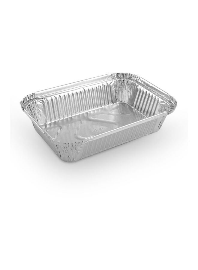 Falcon 12-Piece Aluminium Container With Lid Silver 14.8x12.2x4cm  - Image 2
