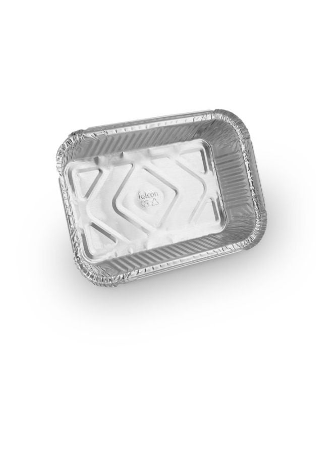 Falcon 12-Piece Aluminium Container With Lid Silver 14.8x12.2x4cm  - Image 3