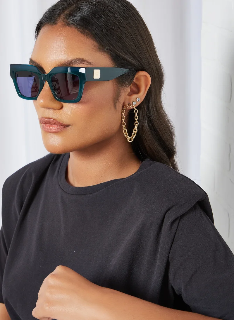 MCM Women's Full Rim Acetate Square Sunglases - Lens Size: 51 mm