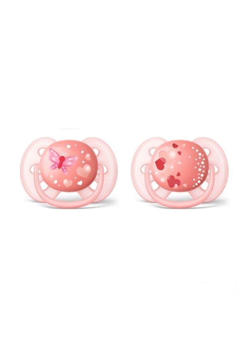 PHILIPS AVENT - 2-Piece Silicone Dynamic Soother Set (6-18 Months) - Image 1