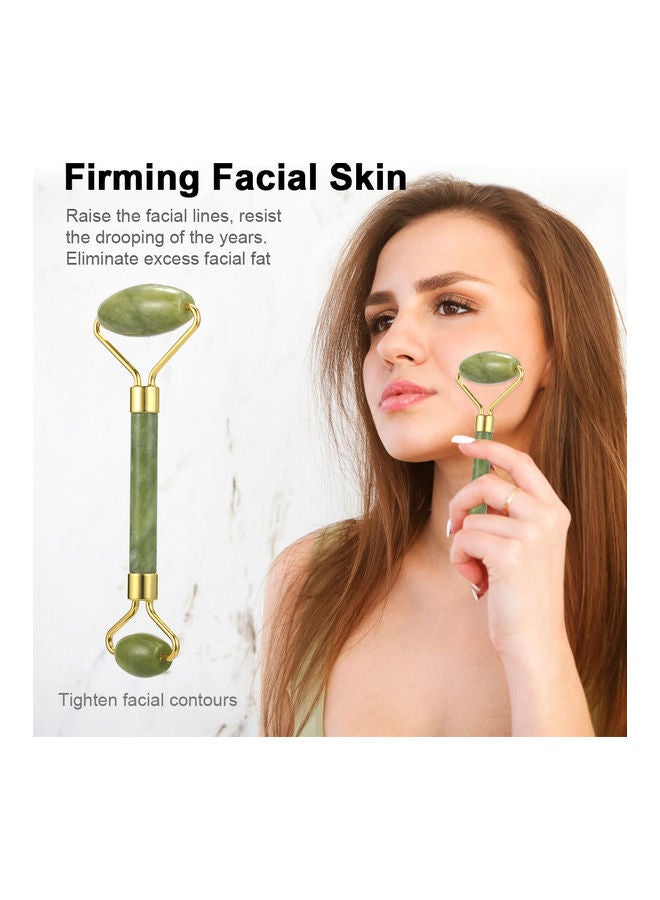 Generic - Jade Roller Guasha Skin Scraper Facial Massager Set - Image 1