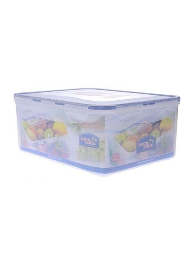 Lock & Lock Rectangular Food Container, 5.5 Liter HPL836 Clear/Blue
