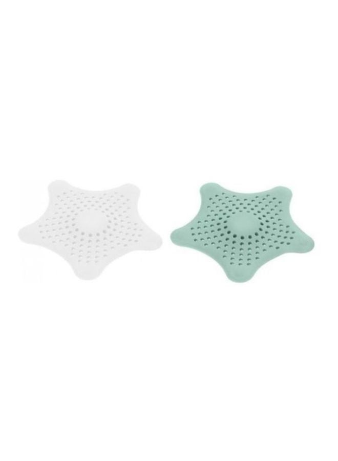 MARGOUN 2-Piece Star-Shaped Silicone Sink Strainer Multicolour - Image 1