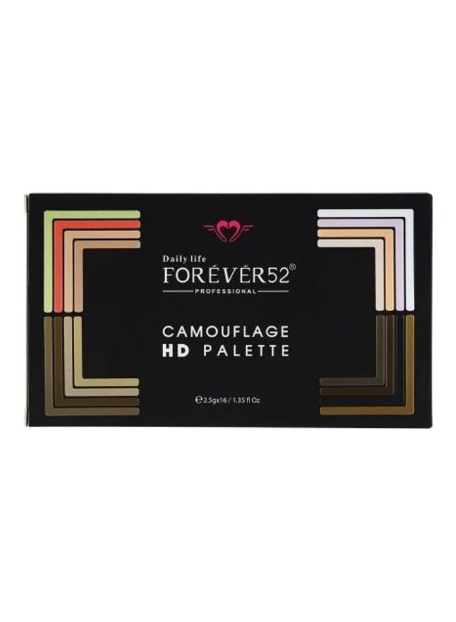 FOREVER52 Concealer Camouflage Hd Palette 16 Color Multicolour  - Image 2