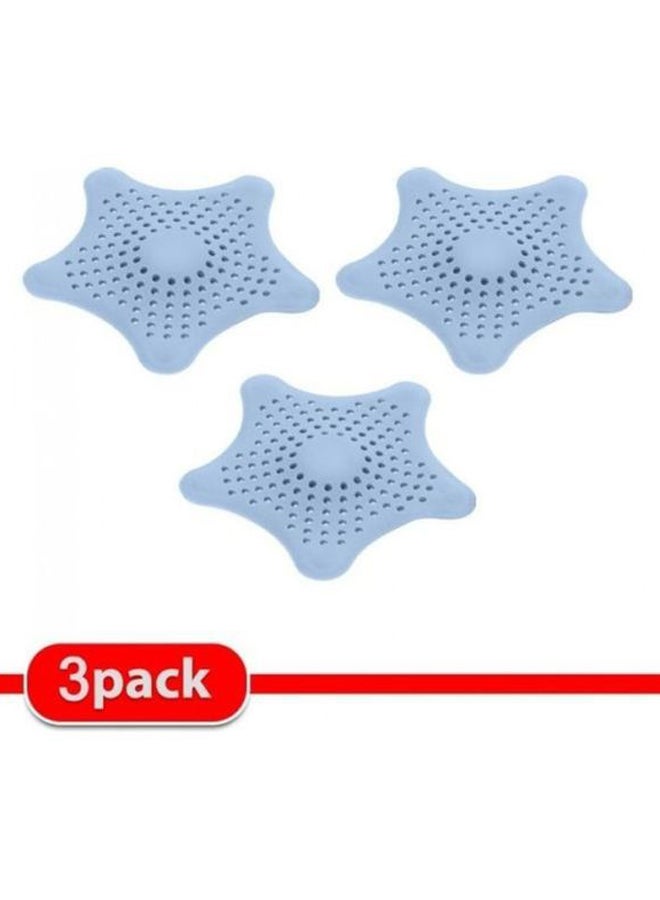 MARGOUN 3-Piece Star-Shaped Silicone Sink Strainer Multicolour  - Image 2