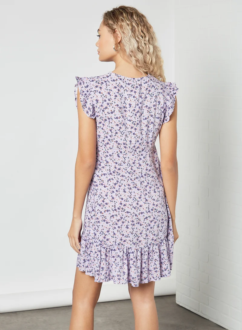 Pimkie Floral Print Dress Lavender