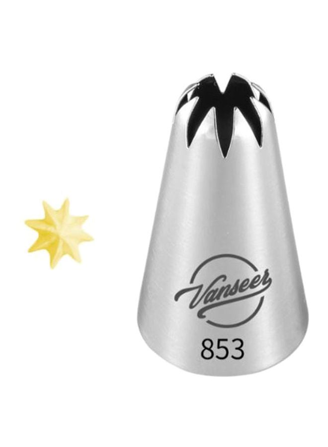 بيوينتي قمع مع أنبوب لتزيين الكيك فضي 5سم - Image 2