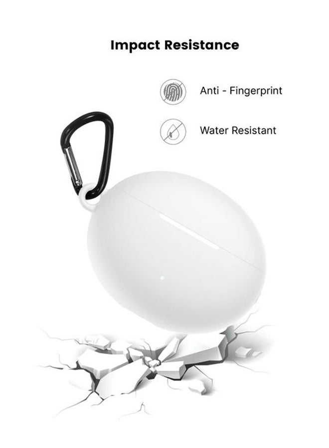 INEIX Soft Silicone Case Cover For Huawei FreeBuds 4i White - Image 3