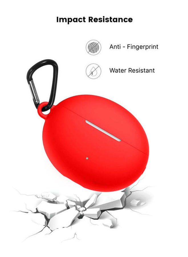 إينيكس غطاء حماية ناعم من السيليكون لهواوي فري بادز 4i أحمر - Image 3