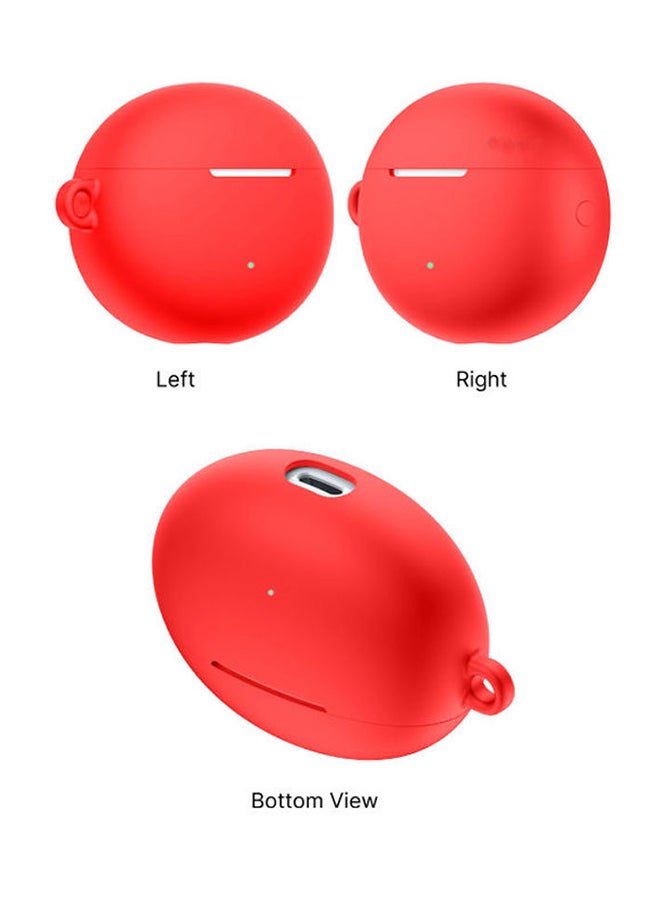 إينيكس غطاء حماية ناعم من السيليكون لهواوي فري بادز 4i أحمر - Image 4