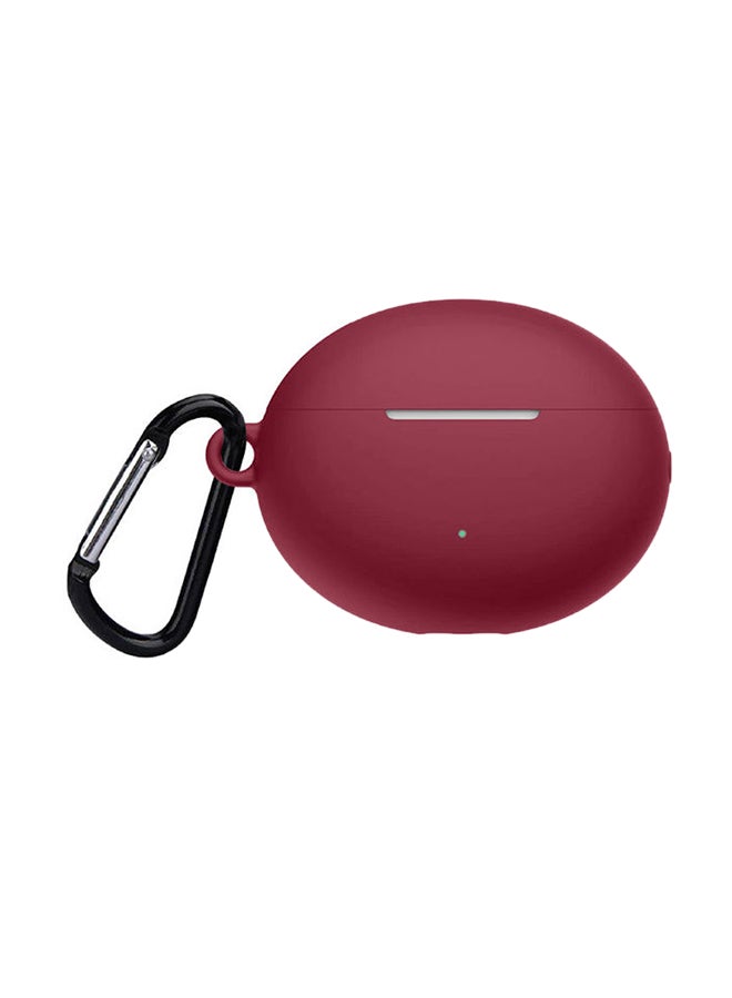 INEIX Soft Silicone Case Cover For Huawei FreeBuds 4i Wine Red - Image 1