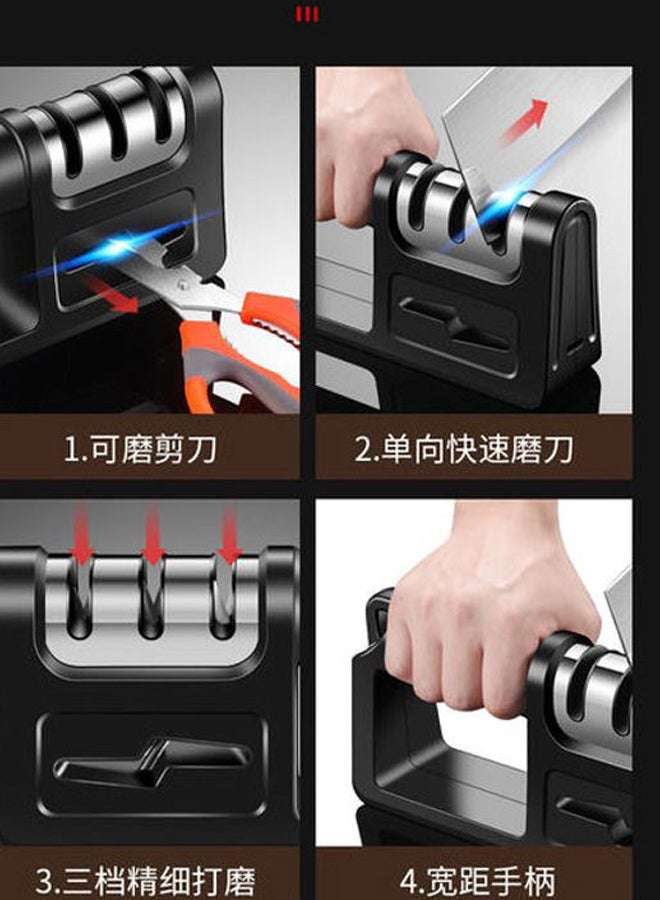 Beauenty 3-Stage Knife Sharpener CMA1110 Black/Silver - Image 2
