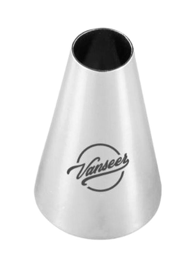 بيوينتي قمع مع أنبوب لتزيين الكيك أسود/ فضي 5سم - Image 1