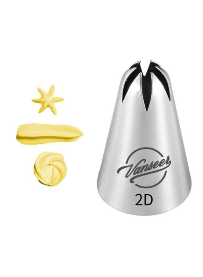 Beauenty Cake Decorating Piping Nozzle Silver/Black 5cm  - Image 2