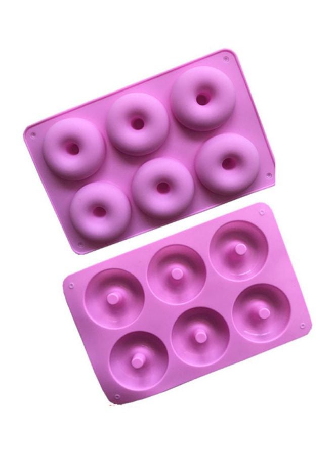 شاربدو قالب كيك سيليكون وردي 27x17.5x3سم - Image 3