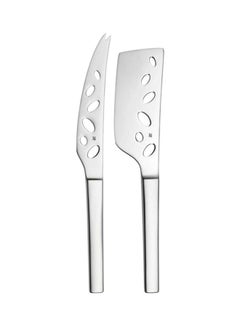 WMF 2-Piece Nuova Cheese Set Silver Cheese Knife 27.5 cm, Cheese Hatchet 24cm  - Image 1