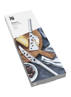 WMF 2-Piece Nuova Cheese Set Silver Cheese Knife 27.5 cm, Cheese Hatchet 24cm  - Image 3