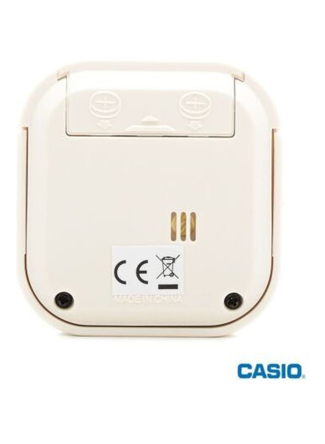 CASIO Digital Travel Alarm Clock PQ-30B-7DF White - Image 2