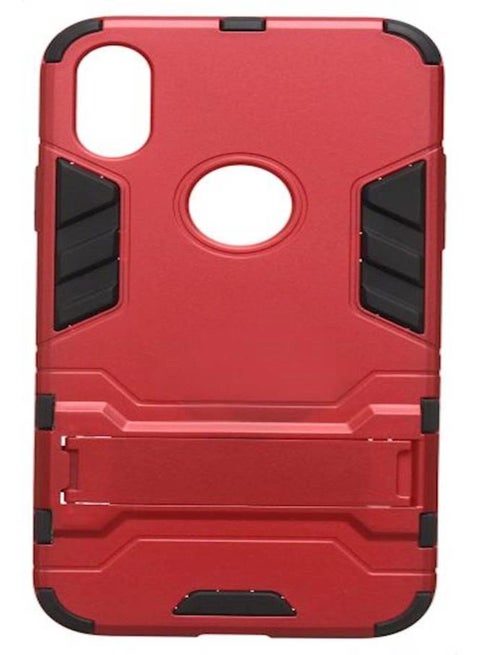Back Cover With Stand for Apple iPhone X, Red