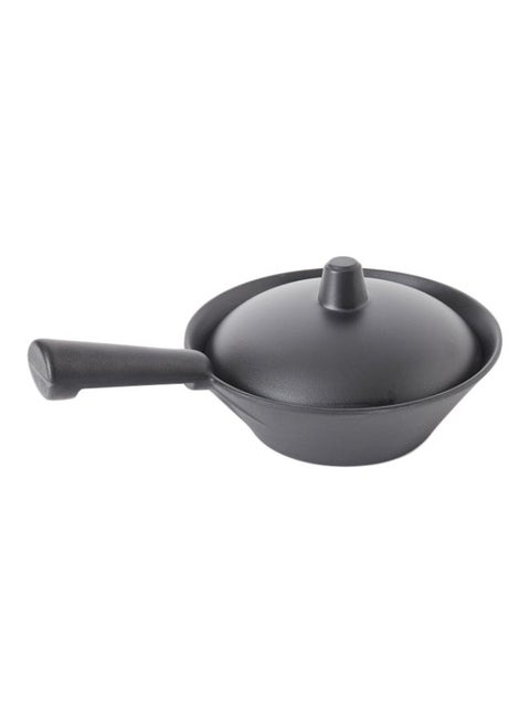 Rice Pot With Lid Black 26.5x15cm