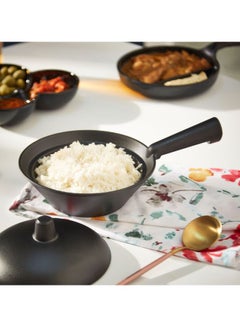 Home Box Rice Pot With Lid Black 26.5x15cm  - Image 3