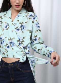 OFFROAD Stylish Collared Neck Top Mint  - Image 4